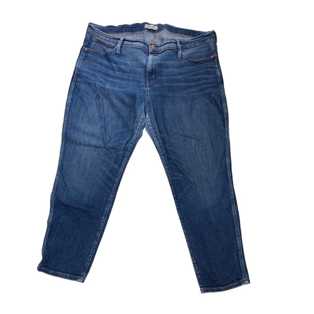 Madewell Petite Slim Straight Jeans Magic Pocket Blue Size 36P